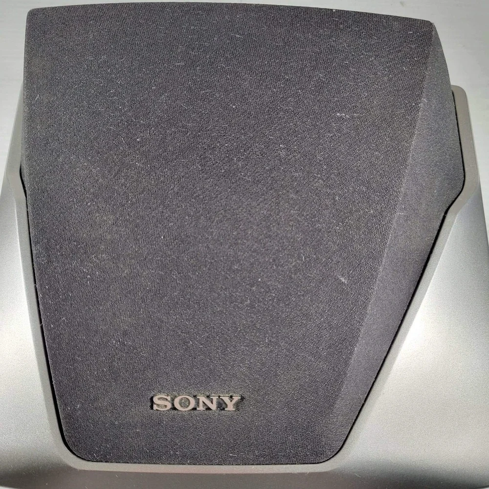 Sony SS-SR125 Surround Speakers Pair Grey Silver TESTED Good Home Theater 8 Ohm